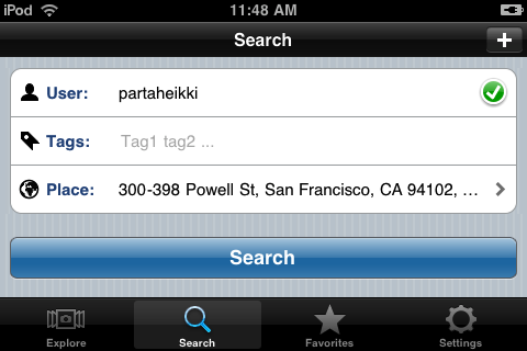 Search landscape